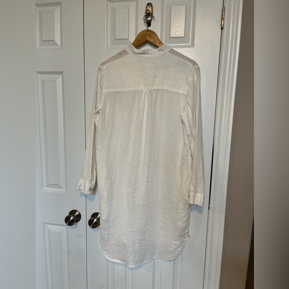 100% Linen White Dress from Canadian Company Linen Way Sz S - Picture 2 of 12